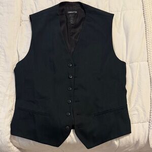 Claiborne Men's Black Dress Vest Small
